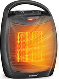 GiveBest Portable Electric Space Heater - 1500W Ceramic Heater with Thermostat | Heats 200 Sq Ft Quickly