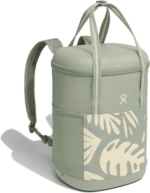 Hydro Flask Cooler Backpack - Insulated Soft Cooler with 20L Capacity | Botanical Bliss Green
