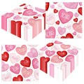 Valentines Napkins,48pcs Pink and Red Conversation Heart Napkins Valentines Day Napkins Disposable Decoration for Valentine Day Wedding