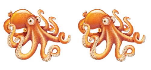 Beistle Set of 2 Jointed Octopus Photo Prop Backdrops, 32"- Under the Sea Nautical Wall Decorations, Ocean Party Cut Outs