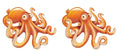 Beistle Set of 2 Jointed Octopus Photo Prop Backdrops, 32"- Under the Sea Nautical Wall Decorations, Ocean Party Cut Outs