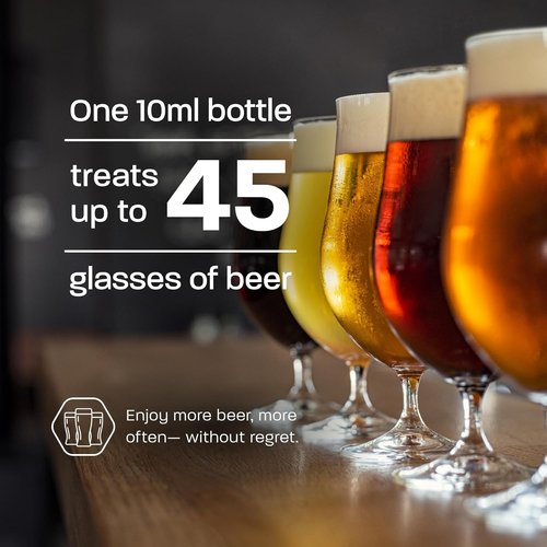 Drop It Drops for Your Hops - 10 mL Bottle, 2 Pack - Naturally Reduces Sulfites and Tannins in Any Beer - Portable & Easy to Use - Treats Up to 35-45 Beers Each - USA Made - Vegan Friendly