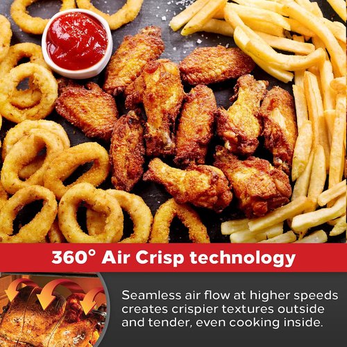 Emeril Lagasse 360 Stainless Steel Air Fryer - XL Capacity with 12 Cooking Functions & 360° Quick Cook Technology