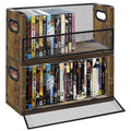 PUTNATRUE DVD/Blu ray Storage Rack, 2 Pack DVD Holders Hold Up To 56 DVDs (28 Each), Stackable DVD Tower also Used for CDs, Video Game Cases, Vhs Taps, Desktop Organizer of Music and Movie Discs
