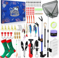 Fishing Tool Kit 2026 - Complete Fishing Gear with Pliers, Hook Remover, Scissors & Lures for Men