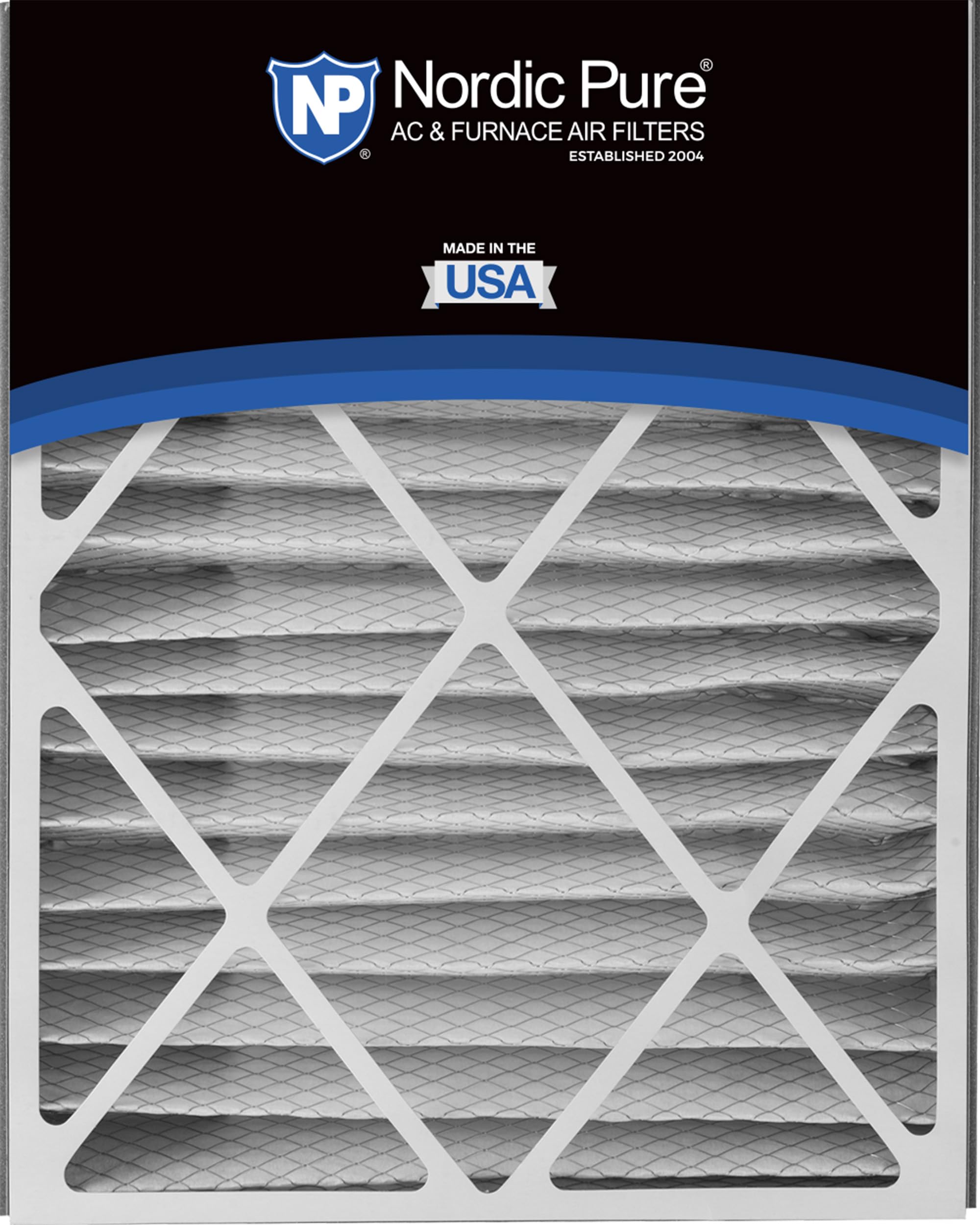 Nordic Pure 20x25x5 (19 3/4 x 24 1/4 x 4 7/8) Air Bear Replacement 259112-102 MERV 12 Air Filter 1 Pack