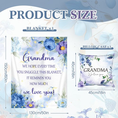 Paterr 10 Pcs Valentine Day Gifts Set for Grandma Nana Gigi Mimi, Xmas Gift for Grandmother from Grandkids Grandchildren(Grandma)