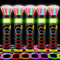JSronms 500 Ultra Bright Glow sticks,8" Glow Sticks Bulk,Glow Sticks For Kids Bulk Party Pack,Glow in The Dark Party Supplies,Glowsticks Party Favors with Bracelets and Necklaces