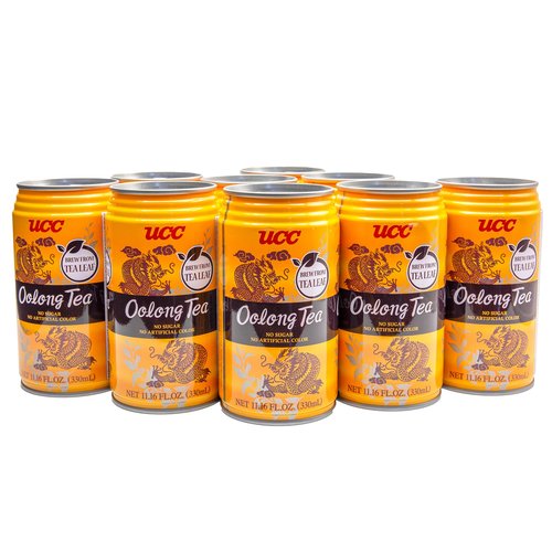 UCC Japanese Oolong Tea Drink, 11.1-Ounce Cans, Pack of 24, No Sugar, No Artificial Flavors or Coloring, Refreshing Canned Beverage, Authentic Taste, Perfect Healthy Drink
