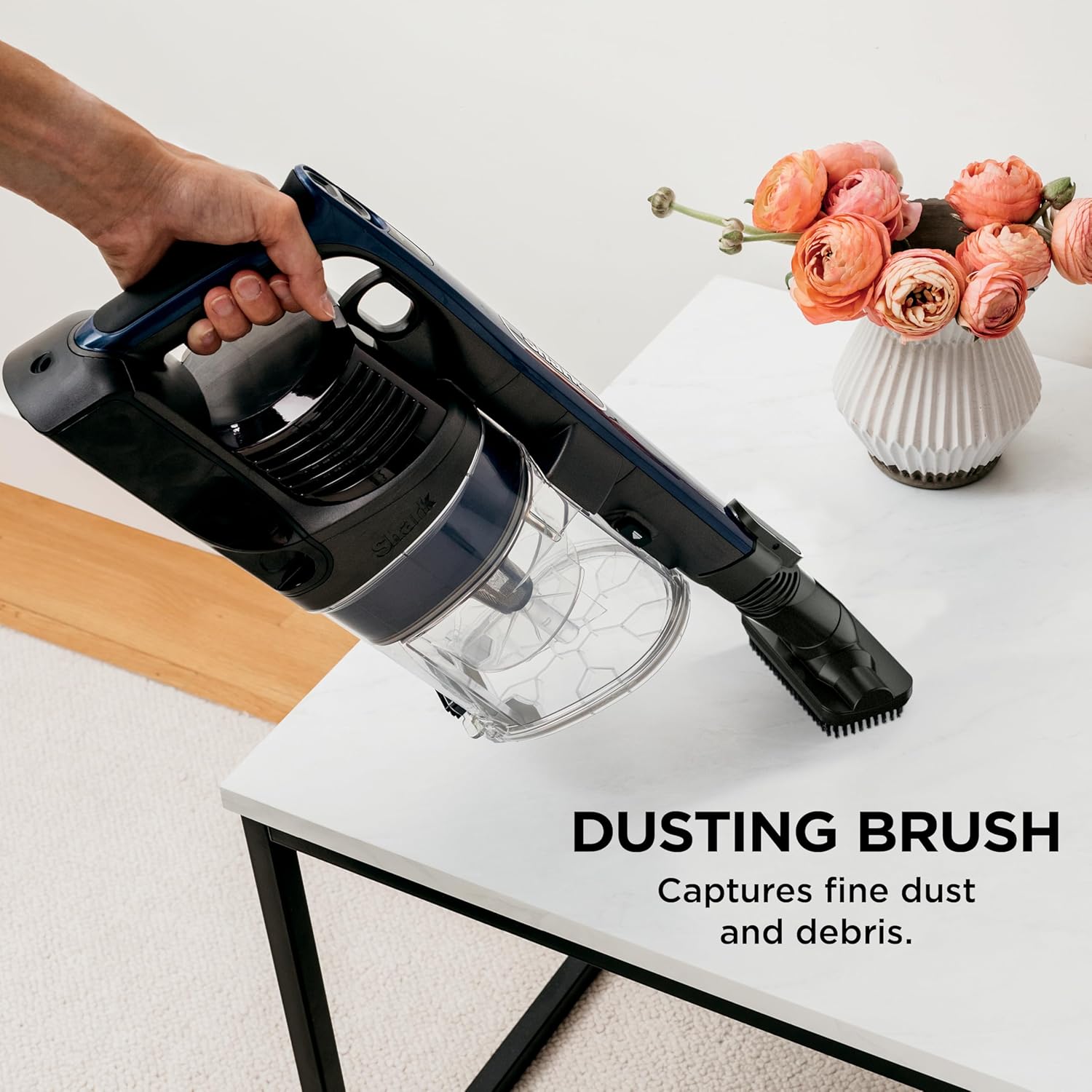 Shark Cordless Vacuum Cleaner - Lightweight & Portable with HEPA Filter | 50-Min Runtime, Blue