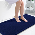 OLANLY Bathroom Runner Rugs - Extra Soft Absorbent Chenille | Quick Dry, Machine Washable, 47x24, Navy