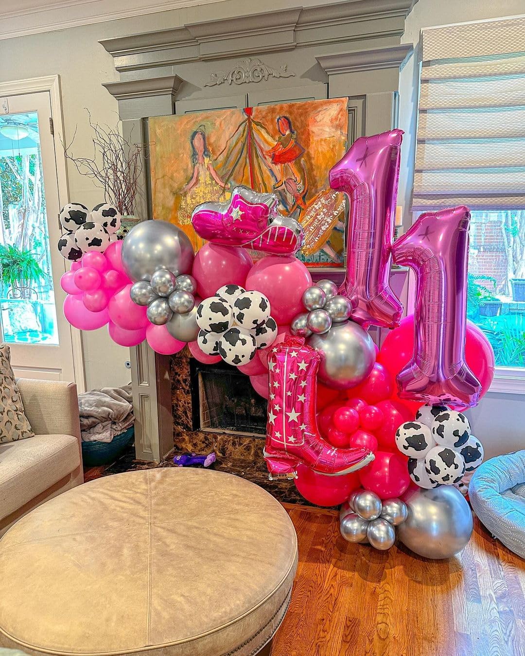 Regine Switzerland 40-Inch Pink Number 4 Balloon - Perfect for 4th Birthday Party Decorations