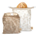 Cozy Bread® Reusable Bread Bag Set for Home Bakers | USA Brand | Charming Designs (Bread)