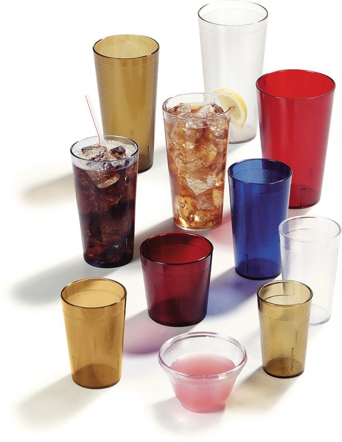 Carlisle FoodService Products Stackable Tumbler Plastic Tumbler for Restaurants, Catering, Kitchens, Plastic, 5.2 Ounces, Clear, (Pack of 72)