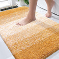 OLANLY Bathroom Rugs - Extra Soft Microfiber Bath Mat with Rubber Backing | 36x24, Quick Dry, Golden Yellow