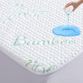 GOONIK Queen Mattress Protector - Breathable Bamboo Viscose Waterproof Pad Cover | Fits 6-18 Inch Deep Mattresses
