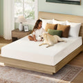 Rolanstar Queen Size Gel Memory Foam Mattress - 8 Inch, Breathable & Supportive, CertiPUR-US Certified, White