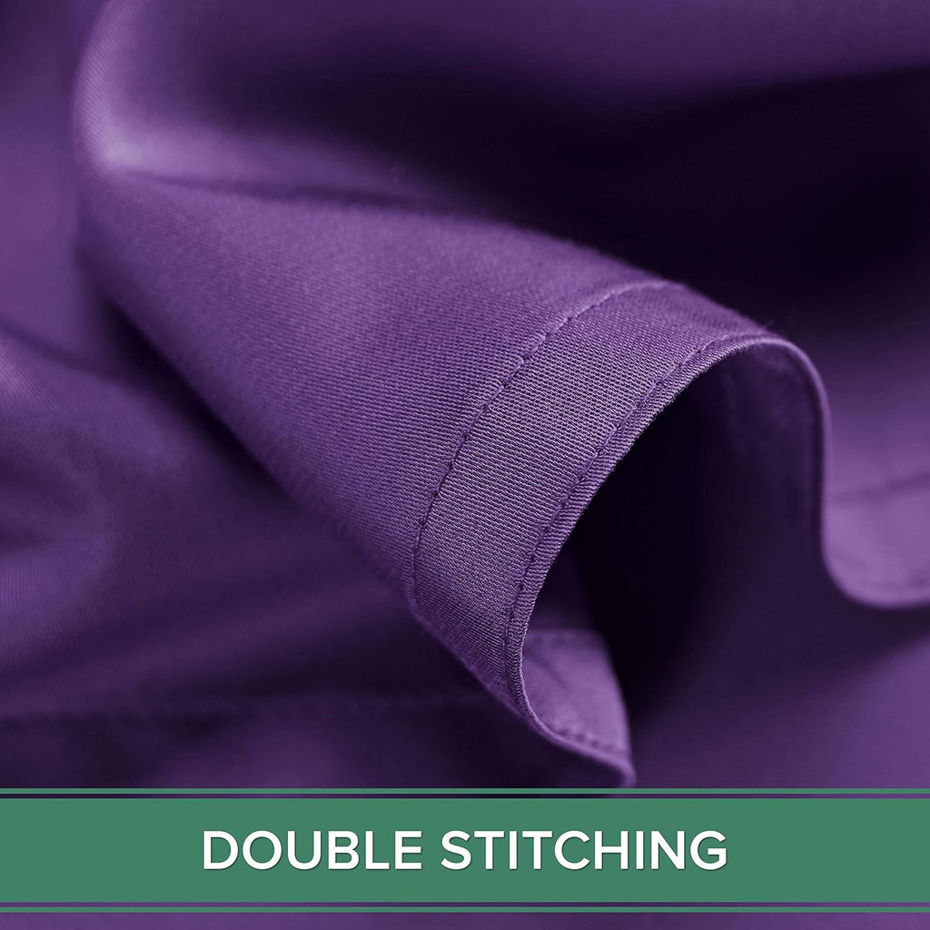 Pure Bamboo King Sheets - Luxuriously Soft & Cooling 100% Organic Viscose Bed Sheet Set | King Size, Purple
