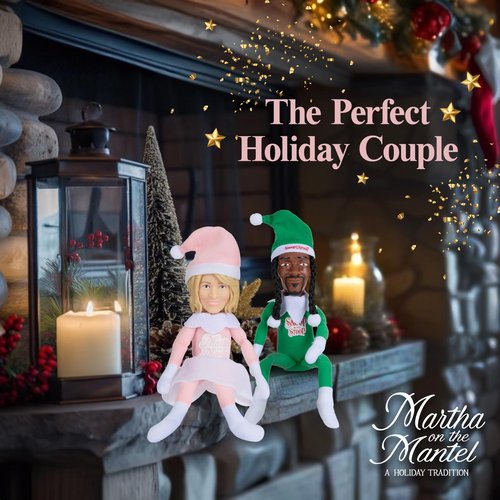 Martha Stewart Martha on The Mantel - 2025 Edition, 12" Christmas Figurine, Holiday Collectible Decor, Secret Santa Collectible, Stocking Stuffer Gift for Men and Women