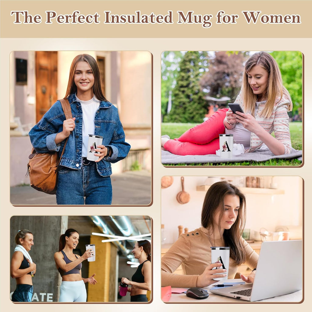 Skiennix 20 Oz Insulated Coffee Cup - Travel Tumbler with Lid for New Moms & Parents | Gender Neutral Gift