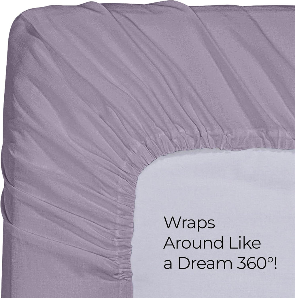 Utopia Bedding Twin Fitted Sheet - Soft Microfiber with Deep Pockets - Fade Resistant | Lavender