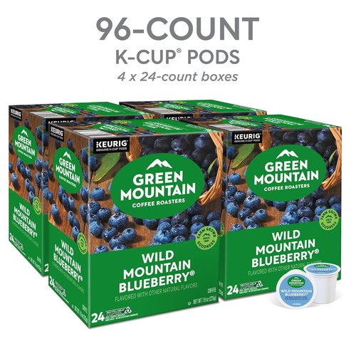 Green Mountain Coffee Roasters Wild Mountain Blueberry K-Cup Pods - Light Roast Coffee, 96 Count