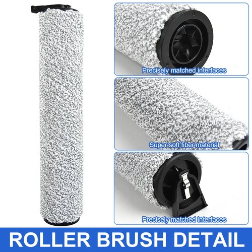 PhoebCynthi NEW400 Replacement Brush Roller Accessories Kit Compatible with Eureka NEW400 Vacuum Cleaner. Vacuum Cleaner Replacement Parts（3 Brush Rollers +6 Sponges）