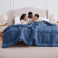Bedsure Comforter Duvet Insert - Oversized King All-Season Down Alternative Bedding | Dark Slate Blue 116x98 Inches