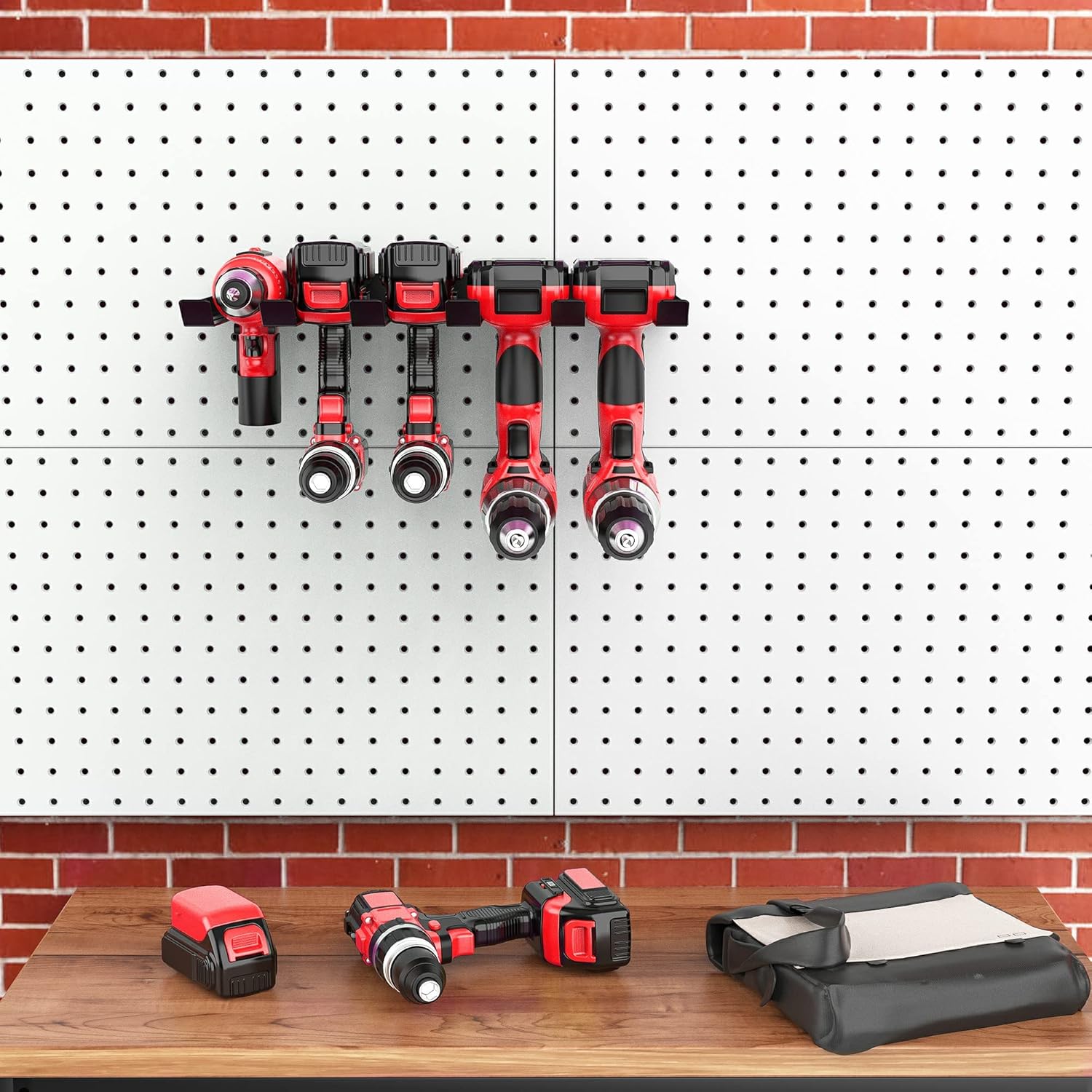 Ultrawall Power Tool Organizer - Heavy Duty Wall Mount Drill Holder for Garage Storage Solutions