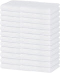 Homaxy 100% Cotton Kitchen Dish Towels - Ultra Soft, Absorbent & Quick Drying | 13 x 28 Inches, 24-Pack, White