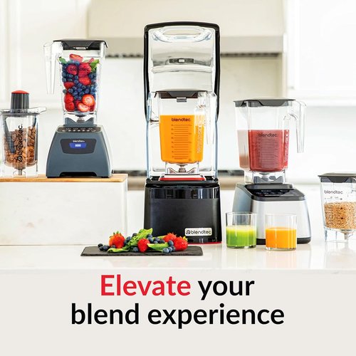 Blendtec Total Classic Original Blender - Professional-Grade 90 oz WildSide+ Jar - 6 Pre-Programmed Cycles - Black