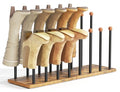 pickpiff Cedar Ball End Boot Rack 8-Pair Shoe Organizer Free standing Metal Holder with Wood Base