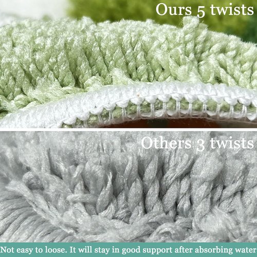 Homantic Bathroom Rugs Sets 2 Piece, Green Natural Scenery Bath Mat, Absorbent Bath Mats for Floor Set of 2, Green Bathroom Rug Set Bath Rug Moss Décor 18x26 + 20x32