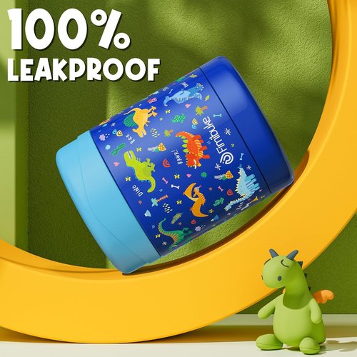 Fimibuke Insulated Kids Food Jar - 12 Oz BPA-Free Stainless Steel | Leakproof Lunch Container for Hot & Cold Meals