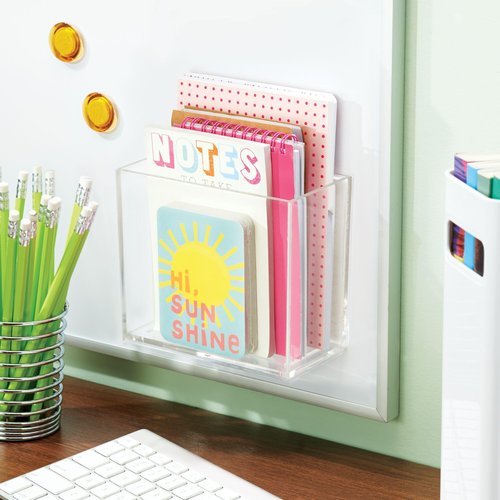iDesign Adhesive Organizer Bin – Affixx Collection - Clear