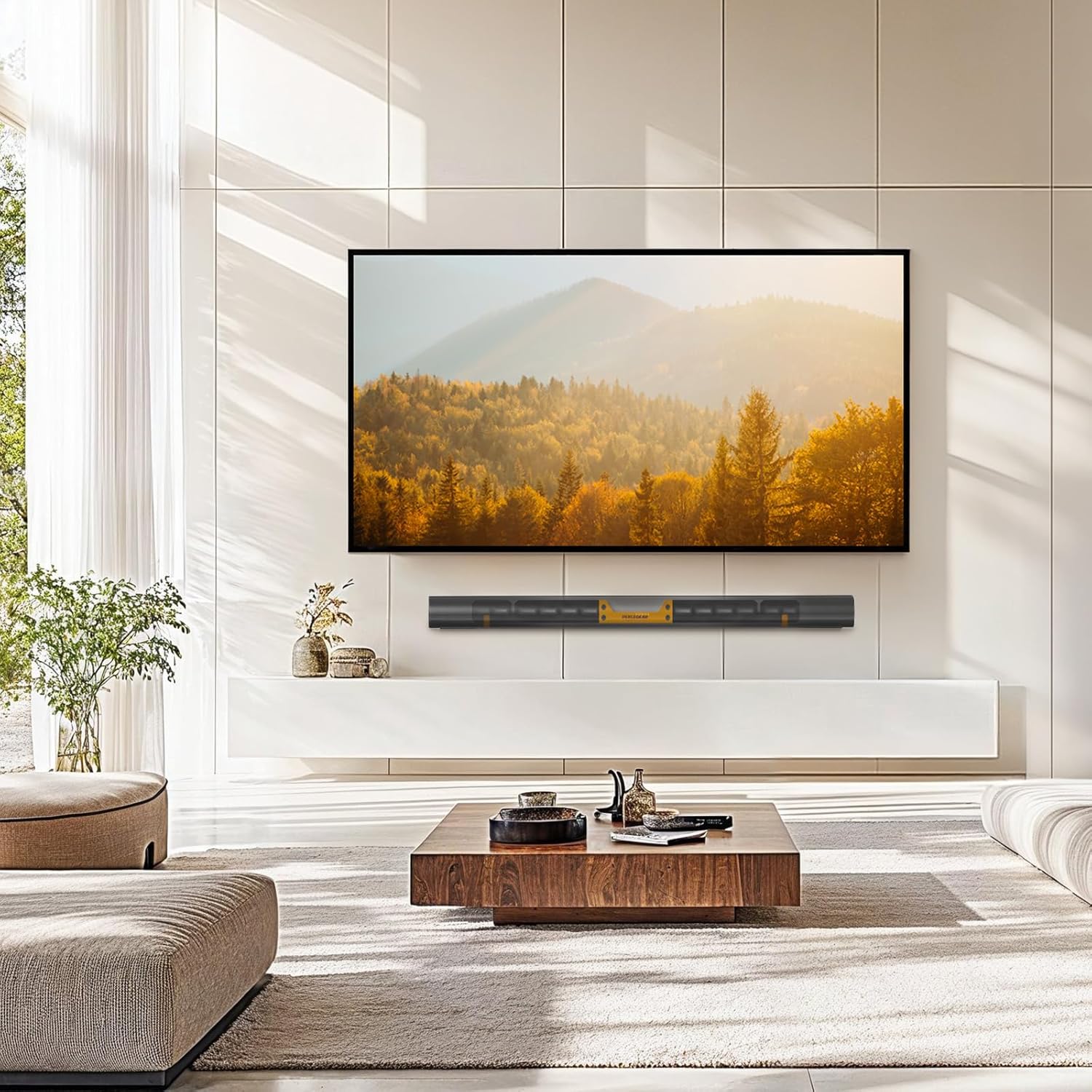 Perlegear Soundbar Wall Mount - Compatible with Sonos Arc & Ultra | Hidden Design, Sturdy Steel Structure