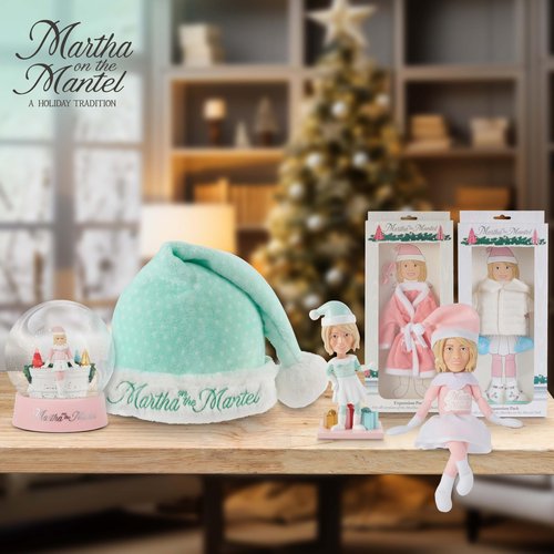 Martha Stewart Martha on The Mantel - 2025 Edition, 12" Christmas Figurine, Holiday Collectible Decor, Secret Santa Collectible, Stocking Stuffer Gift for Men and Women