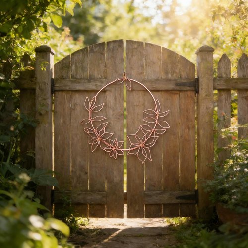 BoFUN Wreath Craft Kit for Adult, Women, Teens, DIY Wire Wreaths Making Supplies for Outdoor Porch, Indoor Wall Hanging, Perfect for Spring, Summer, Fall, Halloween & Christmas Holiday Decor (Gold)