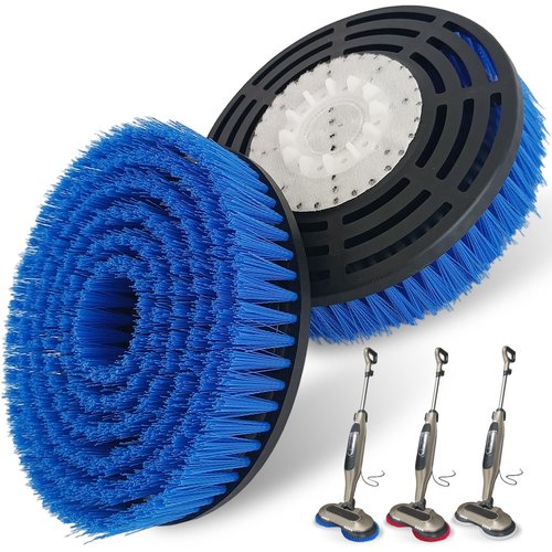 2 Pack S7001 Upgraded Mop Pad Replacement Brush Heads for Shark Steam Mop Pads | Professional Cleaning and Polishing | Compatible with Shark S8201/S7000Series | for Deep Cleaning Hard Floors (Blue)