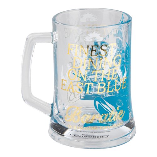 Paladone One Piece Baratie Glass Stein with Handle 500ml, Officially Licensed Netflix Anime Pop Culture Merchandise for Fans
