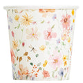 Crisky 3oz Paper Cups Dixie Cup[100 Pack], Disposable Bathroom Cups, Elegant Design Floral Small Mouthwash Cup, Hot/Cold Beverage Coffee, Dessert for Birthday Parties, Home-use, Picnics, Ceremonies