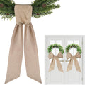 Rustic Wreath Sash by [Brand Name] - 2 Pcs 55.5 Inch Blank Sashes for Farmhouse Door Decor