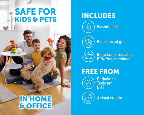 Bright Air 64 oz. Super Odor Eliminator, For Large Spaces, Cool & Clean, Case of 2, Odor Eliminator & Air Freshener, Natural Essential Oils, Lasts Up to 120 Days Each