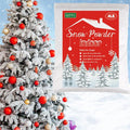 QZYL Snow Flocking Powder, 4 lbs Self-Adhesive Snow Flock for Christmas Tree, Fake Snow Bond Flock for Artificial Tree Wreath Garland Crafts