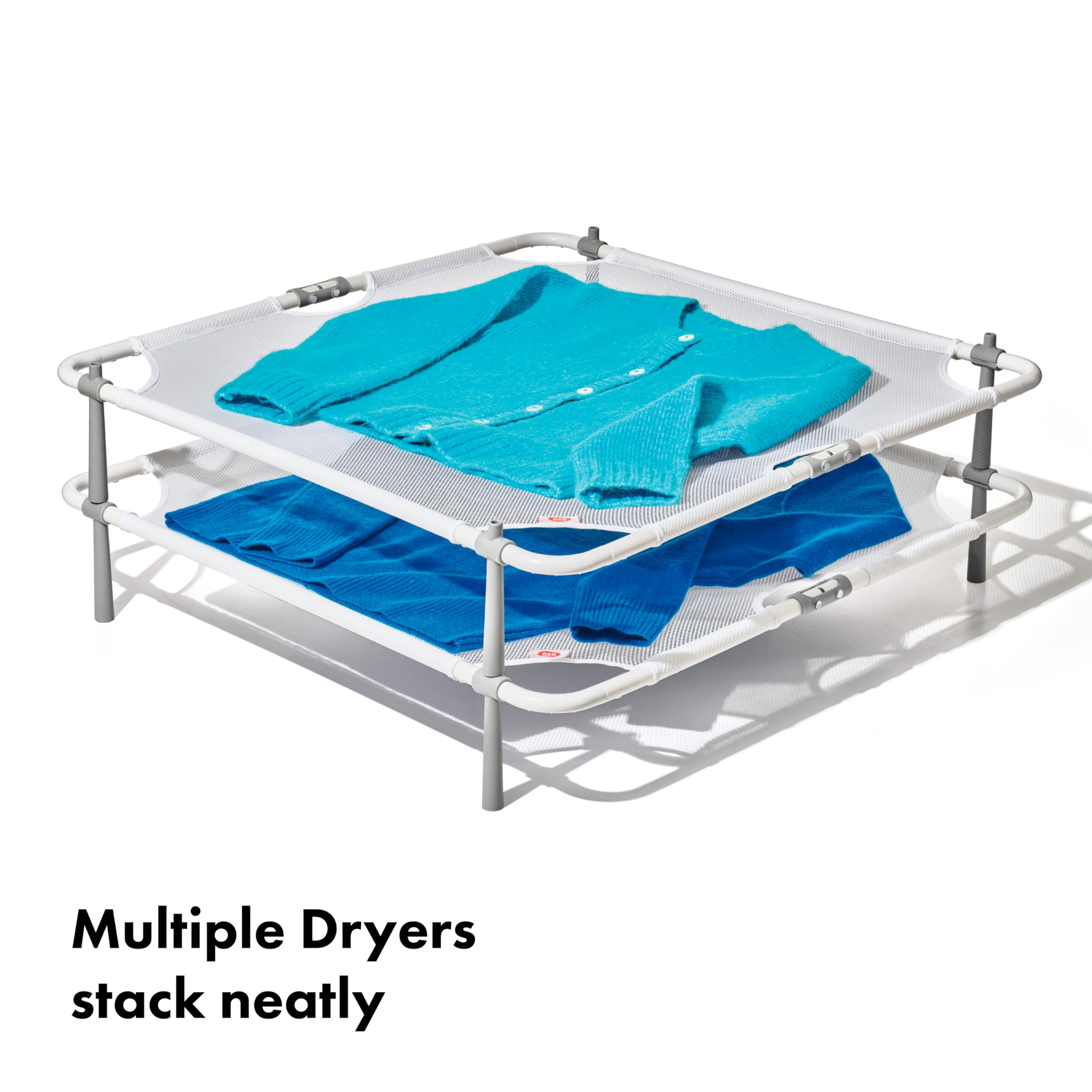 OXO Good Grips Folding Sweater Dryer, White, 26" sq. x 4-1/2" h