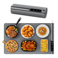 Newise Warming Mat for Food - Graphene Rapid Heating Food Warmers for Countertop, Portable Electric Warming Tray with 6 Temperature Levels, Kitchen Practical Gifts for Mom Wife, Gray