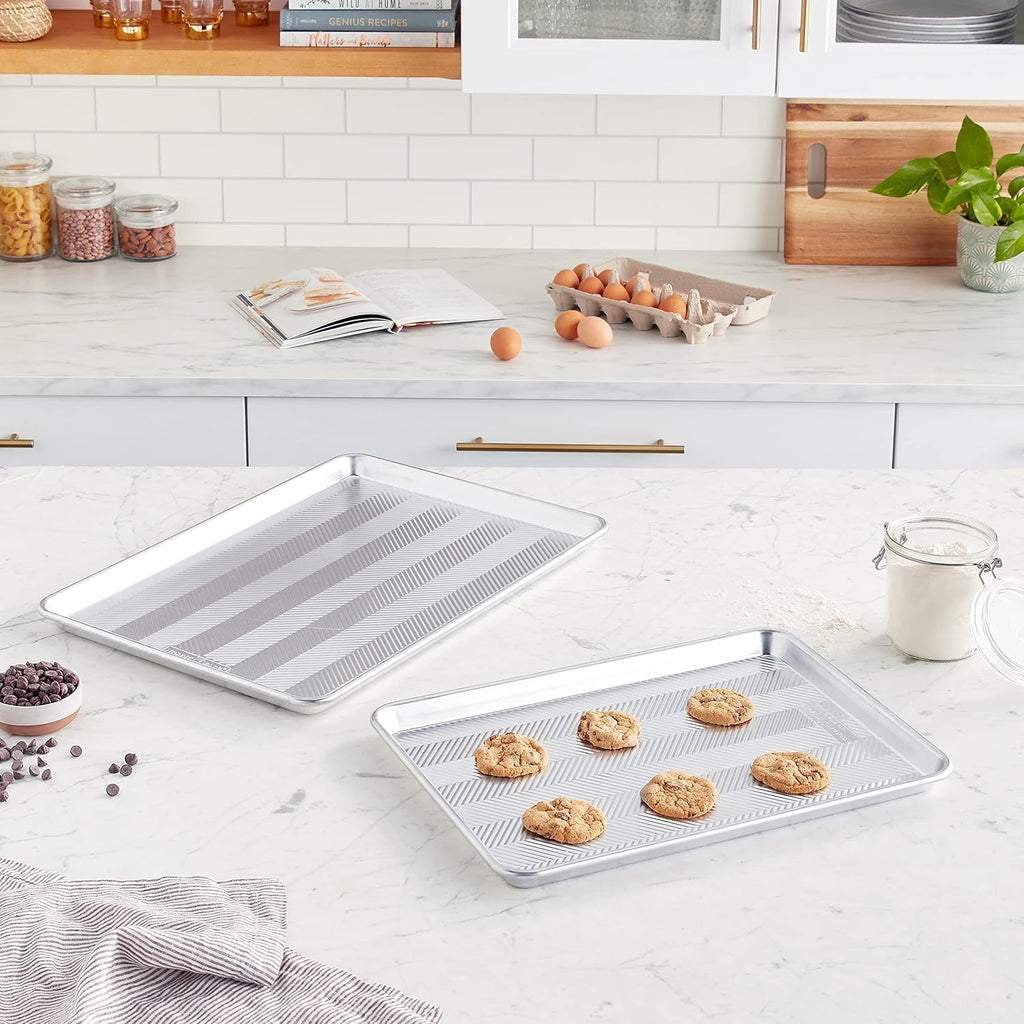 Nordic Ware Big Sheet & Half Sheet Set - Versatile Baking Trays for Perfectly Even Cooking
