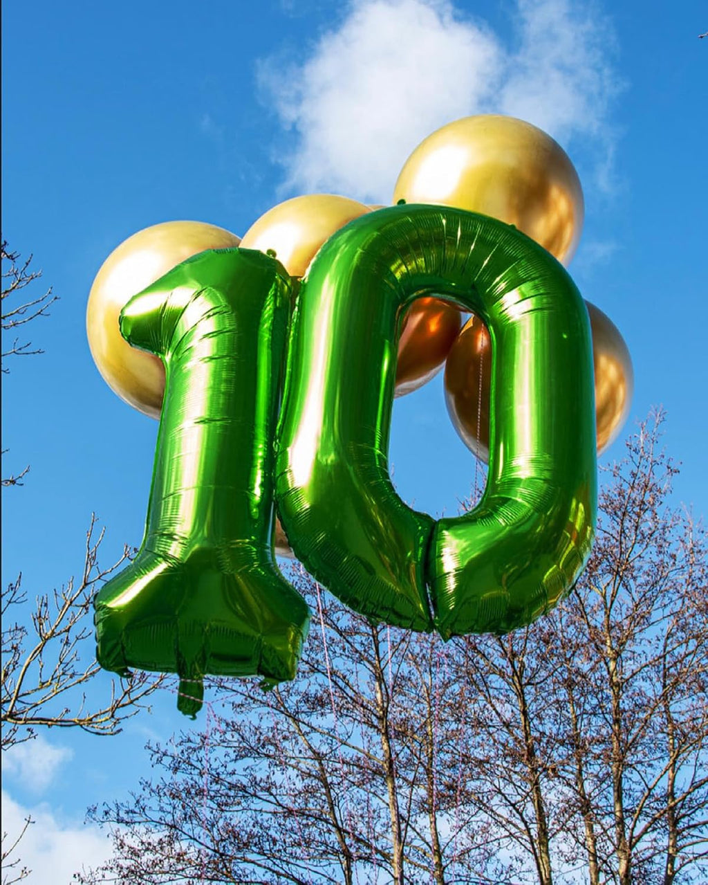 50th Birthday Decorations | Skiennix Dark Green 40-Inch Giant Foil Number 50 Balloon