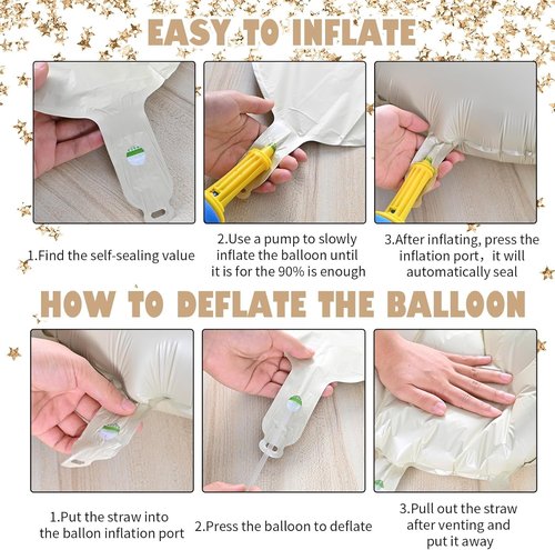 Foil 21 Balloon by [Brand Name] - Large Cream White Number for 21st Birthday Party Decorations