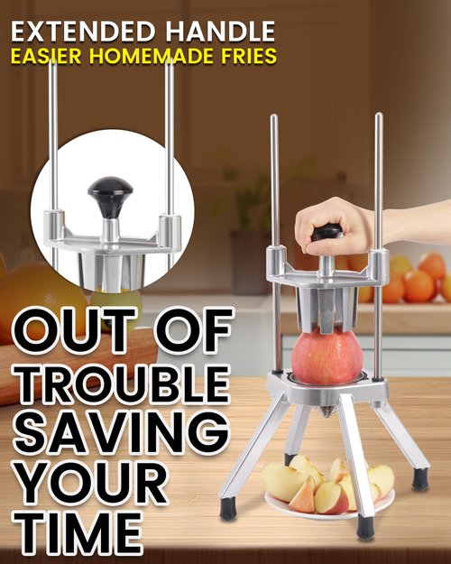 Ezcasch Lemon Cutter With Two 8 Wedges Commercial Lemon Slicer Stainless Steel Fruit Cutter Fruit Lemon Chopper Lemon Wedges Slicer Machine for Fruits and Vegetables for Home&Commercial Use